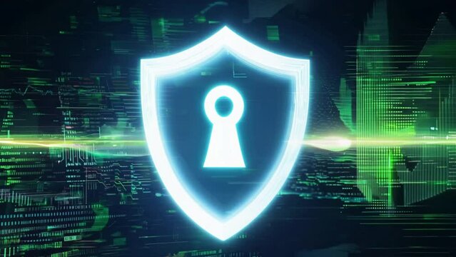 Cyber security concept.Cyber data security