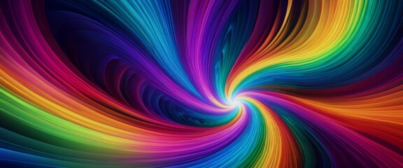 Abstract background and wallpaper Abstract swirling vortex rainb