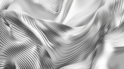 Naklejka premium Abstract Geometric Shapes and Metallic Stripes on Wide Panoramic Background