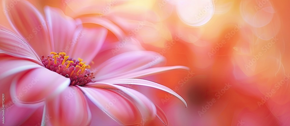 Aufkleber a deliberately blurred close up of a flower for use as a copy space image
