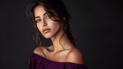 Fototapeta premium portrait of a beautiful woman