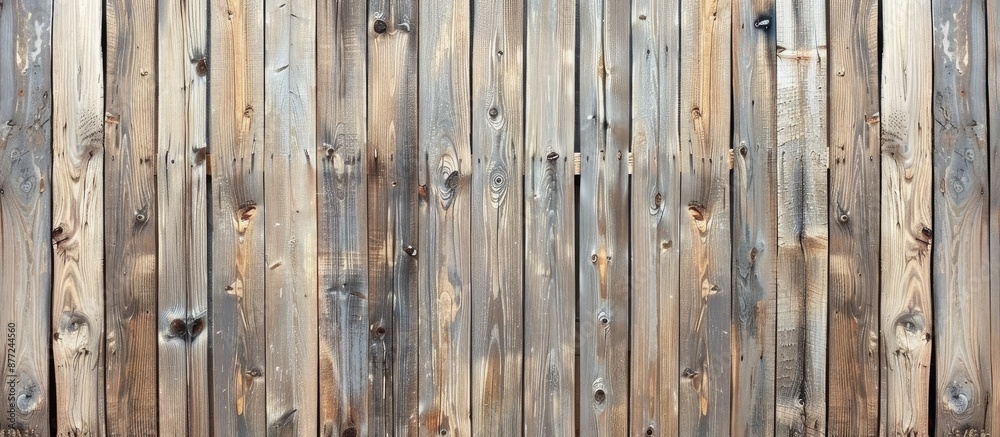 Aufkleber Background of an aged wooden fence with empty space for text or images. with copy space image. Place for adding text or design