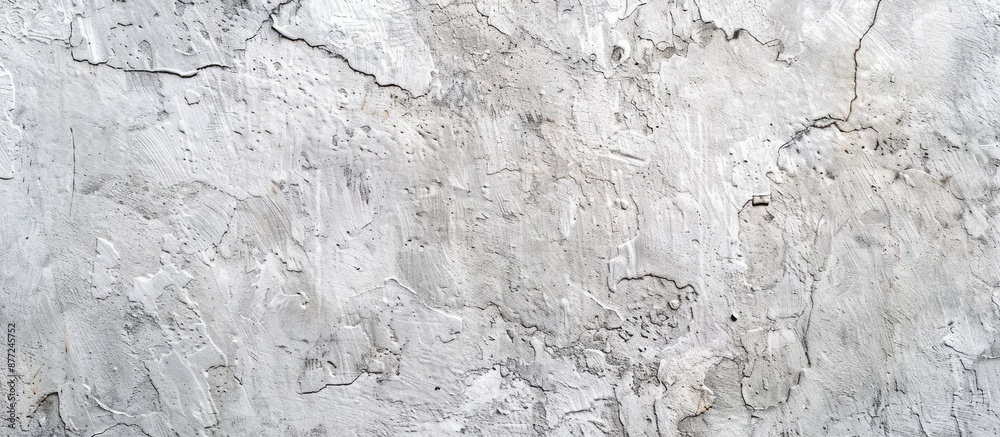 Poster cement wall background with a textured gray and white polish suitable for copy space image