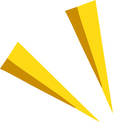 yellow ribbon isolated on white