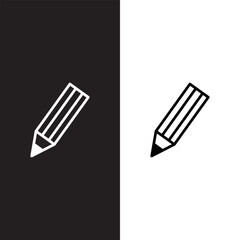 pencil icon in trendy flat style, pencil vector icon
