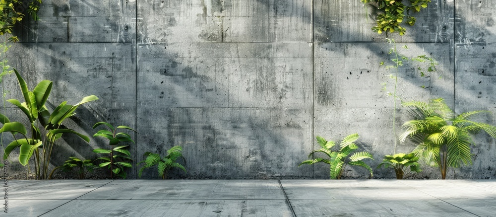 Poster A blank background with a concrete wall texture creates a suitable copy space image for various designs