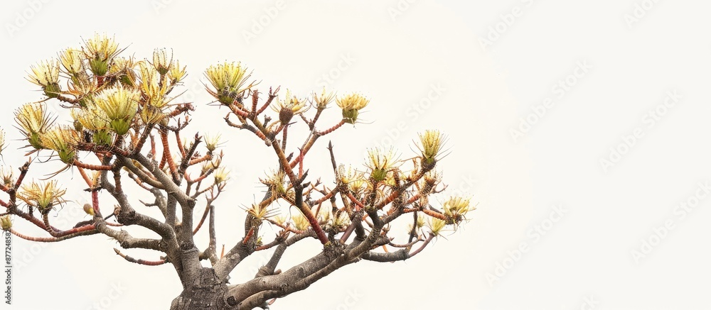 Poster a spiny tree of small to medium size the ziziphus mauritiana is shown in a copy space image against 