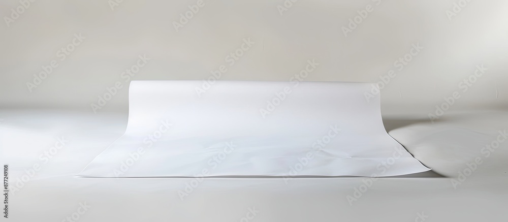 Poster A white sheet providing a blank backdrop for an image with free space for text or design known as a copy space image