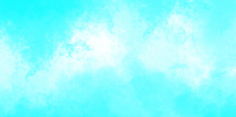 Abstract nature background of romantic summer blue sky with fluffy clouds. blue sky with clouds. panorama Sunlight with blue sky on white cloud. Hand painted blue sky and clouds, abstract watercolor.