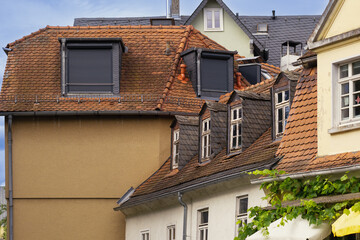 Schönes altes Fachwerk, Altstadt Dachfenster