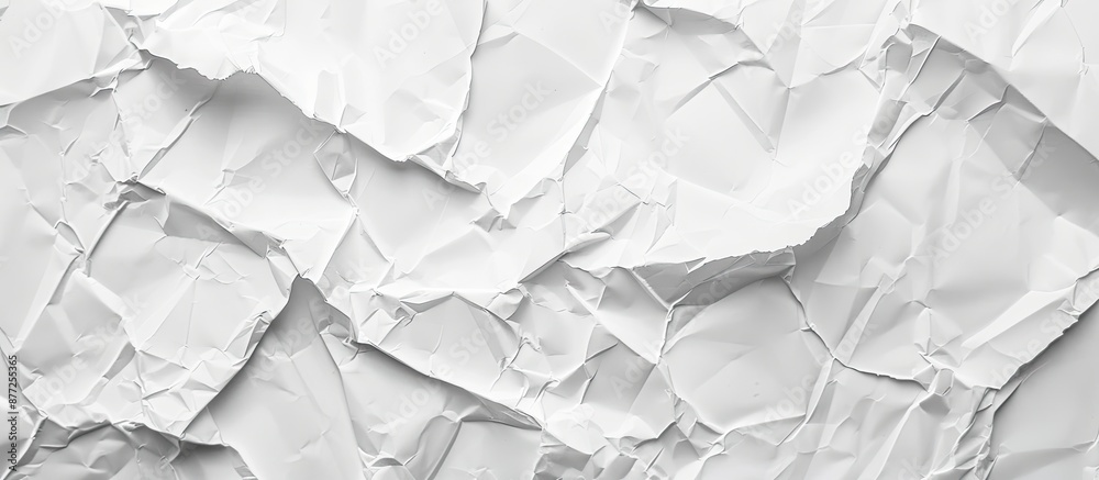 Aufkleber a white paper with crumpled texture suitable for copy space image