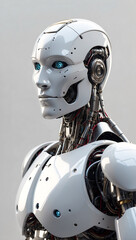 robot isolated on white