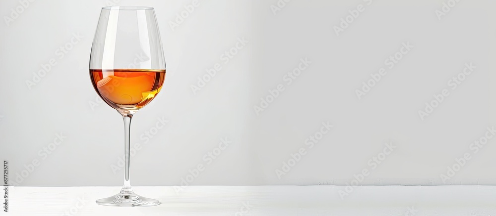 Poster background with a wine glass and alcohol in a copy space image