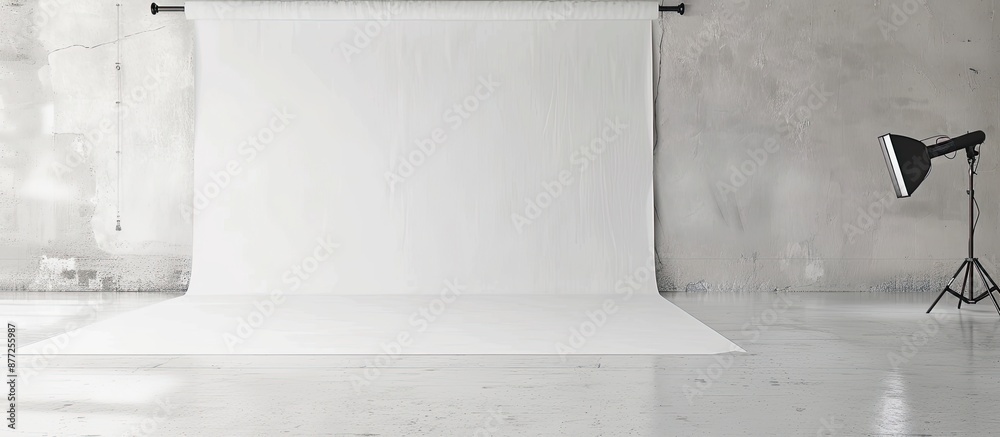 Poster The white backdrop has subtle texture and color variations providing an ideal copy space image