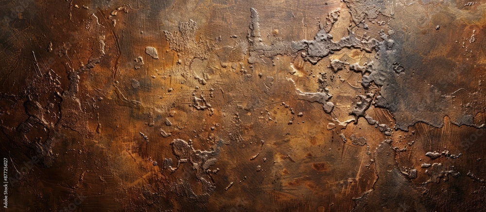 Poster Canvas with a textured brown impasto finish ideal for displaying artwork and photographs with copy space image