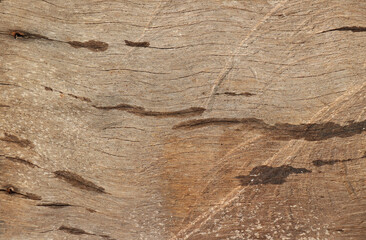 Naklejka premium Old wooden texture for background that has natural cracks.