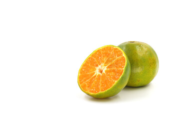 orange and lime isolated