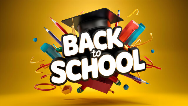 School's Calling Bold 3D Back to School - Powered by Adobe