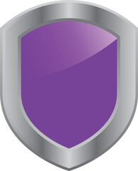 A Shiny and Glossy Purple Shield