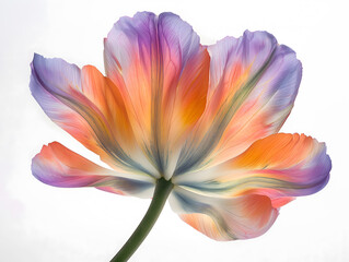 Fototapeta premium Translucent Pink Flower Petals with Backlit Glow