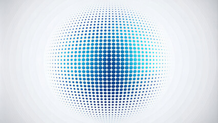 Obraz premium Abstract background with circles and halftone pattern design