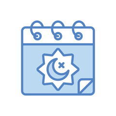 Fasting Calendar vector icon