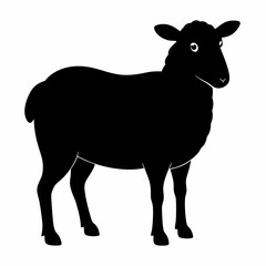 silhouette of a sheep,Sheep vector