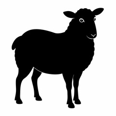 silhouette of a sheep,Sheep vector
