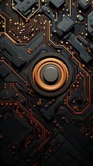 Fototapeta premium abstract technological background , generated by AI. High quality photo