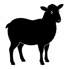 silhouette of a sheep,Sheep vector