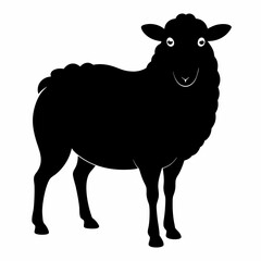 silhouette of a sheep,Sheep vector