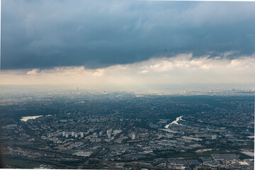 Paris, France - aerial view of the city