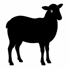 silhouette of a sheep,Sheep vector