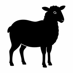 silhouette of a sheep,Sheep vector