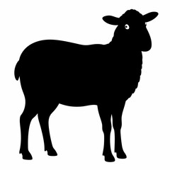 silhouette of a sheep,Sheep vector