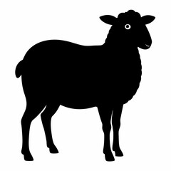 silhouette of a sheep,Sheep vector