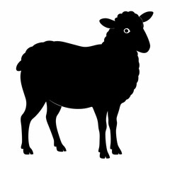 silhouette of a sheep,Sheep vector