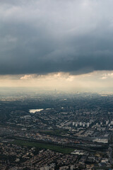 Paris, France - aerial view of the city