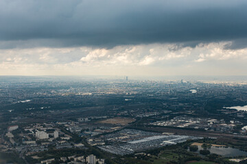 Paris, France - aerial view of the city