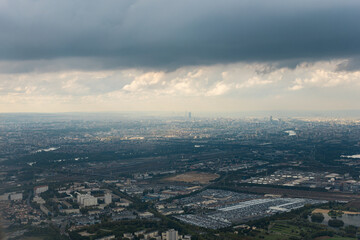 Paris, France - aerial view of the city