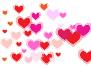 Symbol of love. Copy space.