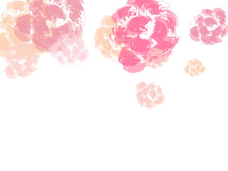 Falling cherry blooming flower parts vector..