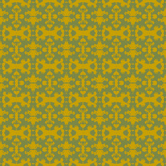 Blue and white watercolor ornament painted with watercolor on paper.