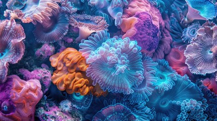 Obraz premium Tropical fish vibrant coral. Generative AI