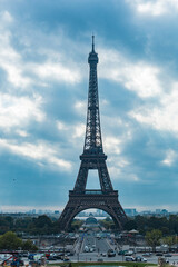 Fototapeta premium Paris, France - Photo of the city square and the Eiffel Tower