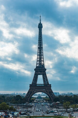 Fototapeta premium Paris, France - Photo of the city square and the Eiffel Tower