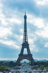 Fototapeta premium Paris, France - Photo of the city square and the Eiffel Tower