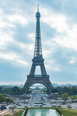 Paris, France - Photo of the city square and the Eiffel Tower