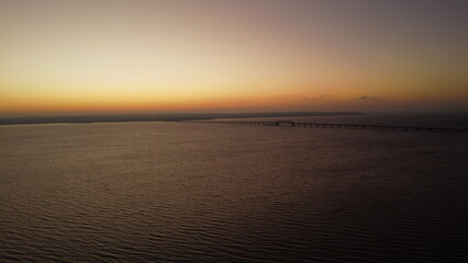 Obraz premium Sunrise over river