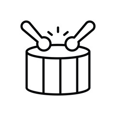 Drum vector icon